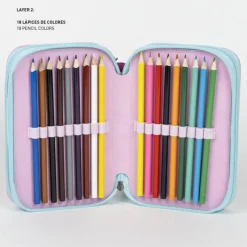 New PLUMIER CON ACCESORIOS GIOTTO GABBY´S DOLLHOUSE Para El Cole