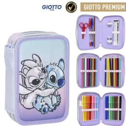 Cerdá Kids Para El Cole|Stitch Kids^PLUMIER CON ACCESORIOS GIOTTO STITCH