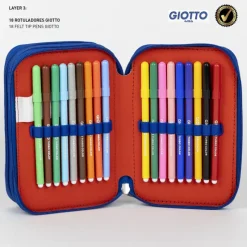 Niños Cerdá Kids Marvel Y Dc Para Niños|Para El Cole^PLUMIER CON ACCESORIOS GIOTTO AVENGERS