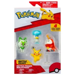 Online Pokémon Gen IX Pack de 4 Figuras Battle Figure Set Pikachu|Más Regalos De Pokemon