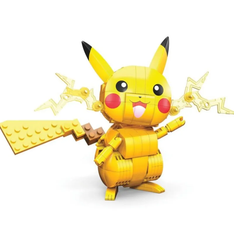 Clearance Pokémon Kit de Construcción Mega Construx Wonder Builders Pikachu 10 cm Juguetes, Figuras Y Más Regalos Para Peques|Pikachu