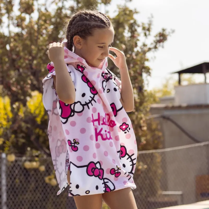Niños Cerdá Kids Ropa Y Téxtil: Cosas Que Ponerse Para Niños ^Poncho de Microfibra Hello Kitty