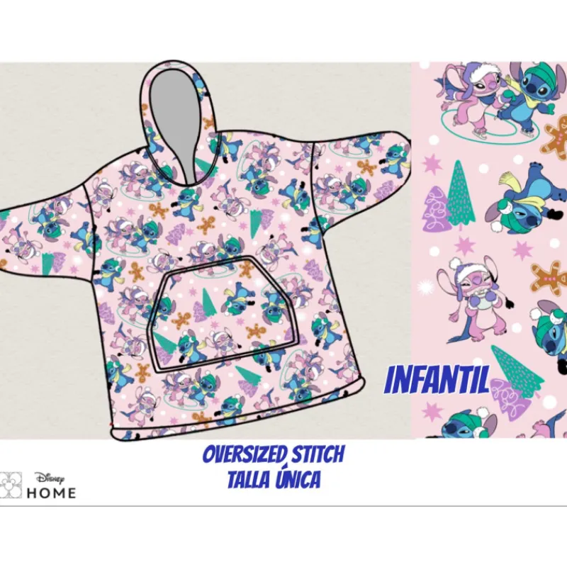 New Poncho Stitch rosa infantil Niños Ropa Y Téxtil: Cosas Que Ponerse Para Niños