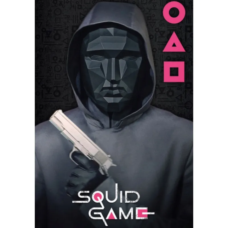 New Poster El Juego Del Calamar Mask Man Regalos De Otras Series