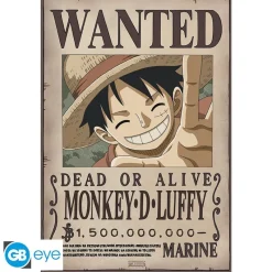 Best Poster Maxi One Piece 91.5x61 Wanted Luffy Cosas De Luffy One Piece