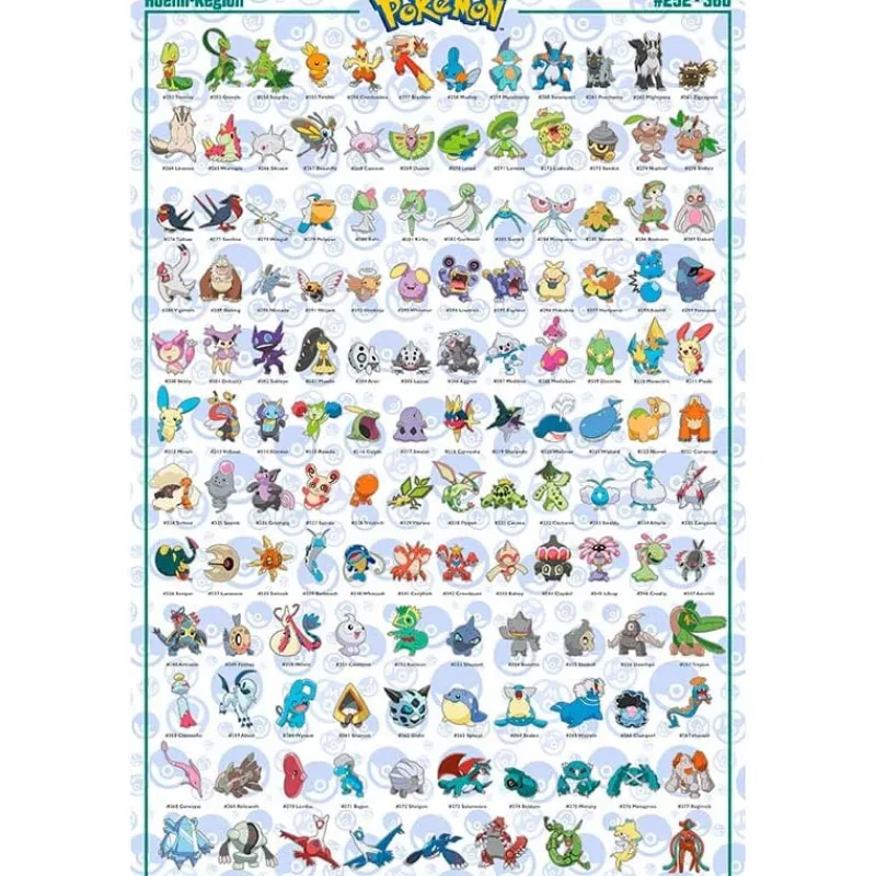 Abystyle Complementos Pokemon|Regalos Y Coleccionismo Para Gamers - Cosas De Videojuegos Míticos^Poster Pokemon Hoenn