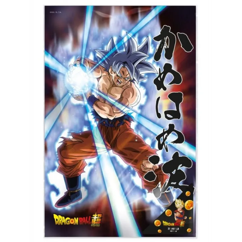 Hot Póster 3D 58x38 cm Universal Survival Goku Dragon Ball Super Figuras Dragon Ball