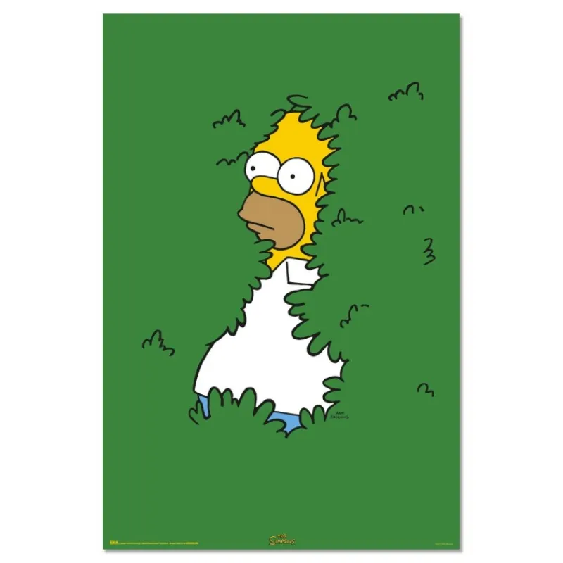 Grupo Erik Simpsons Y Futurama^Póster de The Simpsons Homer en Arbusto 61 x 91,5 cm