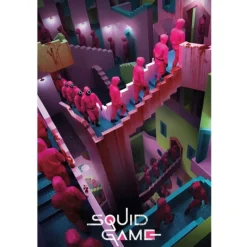 Discount Póster El Juego del Calamar Escaleras El Juego Del Calamar|Regalos De Otras Series