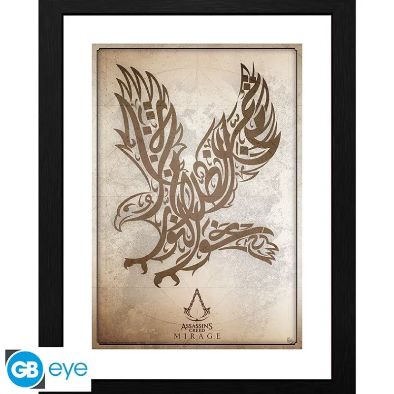 Gb Eye Regalos Assassin'S Creed|Regalos Y Coleccionismo Para Gamers - Cosas De Videojuegos Míticos^Póster Enmarcado Assassin's Creed Eagle Mirage 30x40cm