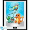 Sale Póster Enmarcado Pokémon Kanto Starters 30x40 cm Regalos Y Coleccionismo Para Gamers - Cosas De Videojuegos Míticos
