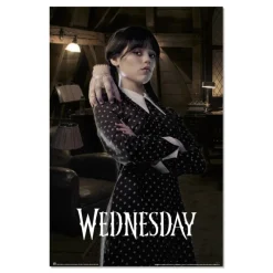 Outlet Póster Miércoles Addams con Cosa Regalos De Otras Series|Miércoles Addams