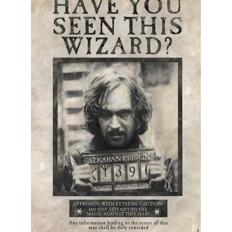 Abystyle Replicas Colección Harry Potter^Póster Wanted Sirius Black Harry Potter