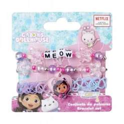 Cerdá Kids Accesorios Para El Pelo, Gafas De Sol Y Kits De Belleza Infantiles ^Pulsera de Bisutería Gabby's Dollhouse Multicolor Rosa