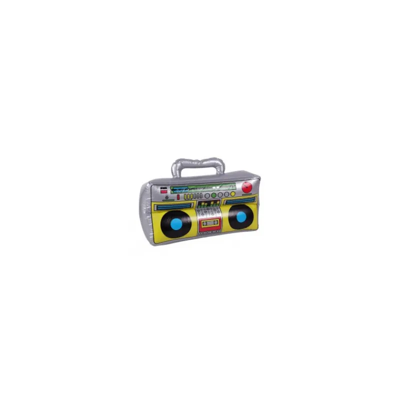 Radio Casette Hinchable de 42X28X13 cm Complementos Para Disfraces|Disfraces Unisex