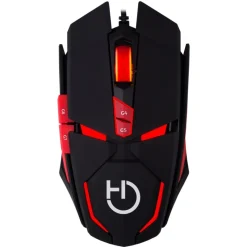Hiditec Teclados Y Ratones Gaming^Ratón Gaming Micrurus 8100 DPI Láser Negro y Rojo