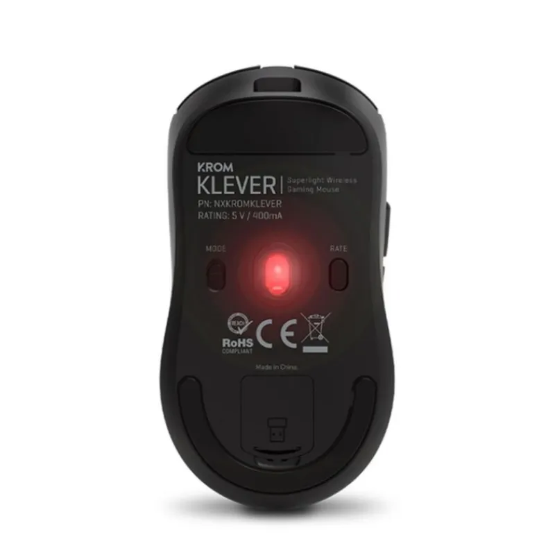 Krom Teclados Y Ratones Gaming^Ratón Gaming Inalámbrico Klever Negro