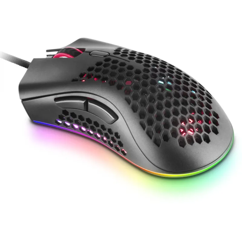 Sale Ratón Negro MMEX 32000 DPI Regalos Y Coleccionismo Para Gamers - Cosas De Videojuegos Míticos|Descuentos Gaming