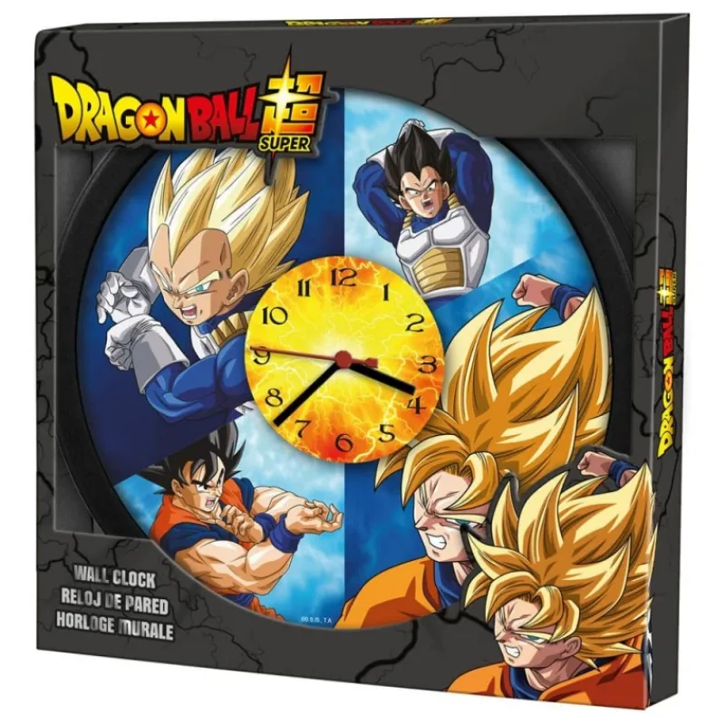 New Reloj de Pared Dragon Ball 25x25 cm - Licencia Oficial Figuras Dragon Ball