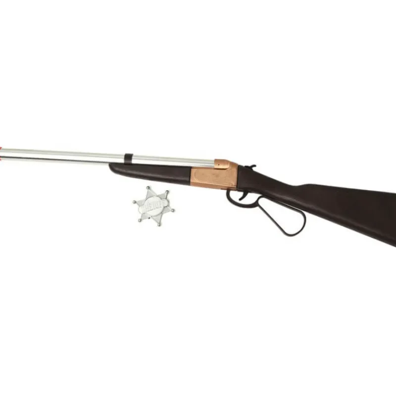 Outlet Rifle de 63 cm con Estrella de Sheriff del Oeste Armas, Espadas Y Escudos Disfraces