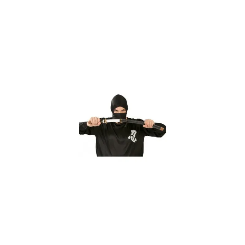 Disfrazzes Armas, Espadas Y Escudos Disfraces|Disfraces Unisex^Sable de Japonés Ninja negro con funda 59,5 cm