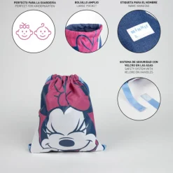 Online Saquito Escolar Minnie Mouse Disney Para Niñas|Para El Cole