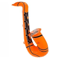 Disfrazzes Complementos Para Disfraces|Accesorios Halloween Y Terror ^Saxo Hinchable en color Naranja