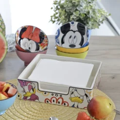EGAN Películas Y Personajes De Disney ·Mickey & Minnie|Disney Hogar^Servilletero cerámica Disney Classsics