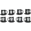 SD Toys Hufflepuff|Ravenclaw^Set 4 mini tazas Harry Potter Casas Hogwarts