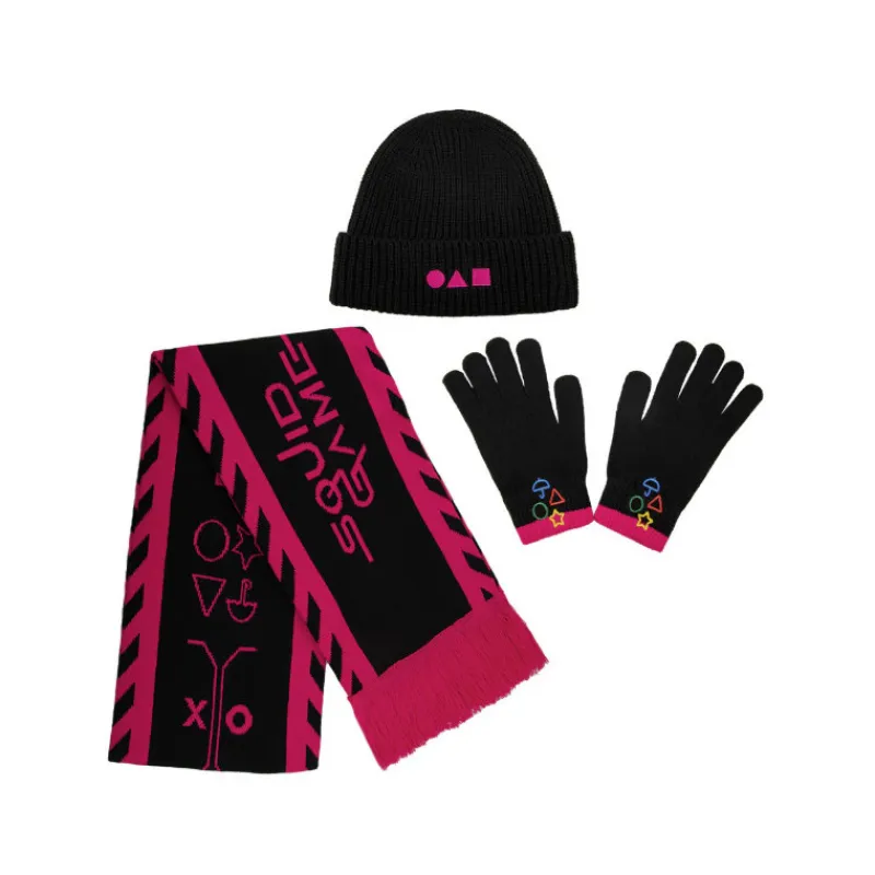 Outlet Set 3 Piezas: Bufanda, Gorro y Guantes El Juego Del Calamar El Juego Del Calamar|Regalos De Otras Series