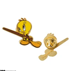 Sale Set 2 pins de Silvestre y Piolín en Hogwarts Slytherin