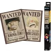Outlet Set 2 posters chibi One Piece Wanted Zoro & Sanji Hogar One Piece