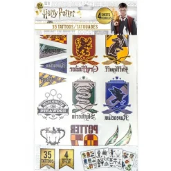 Pyramid International Hufflepuff|Ravenclaw^Set 35 Tatuajes Temporales Harry Potter