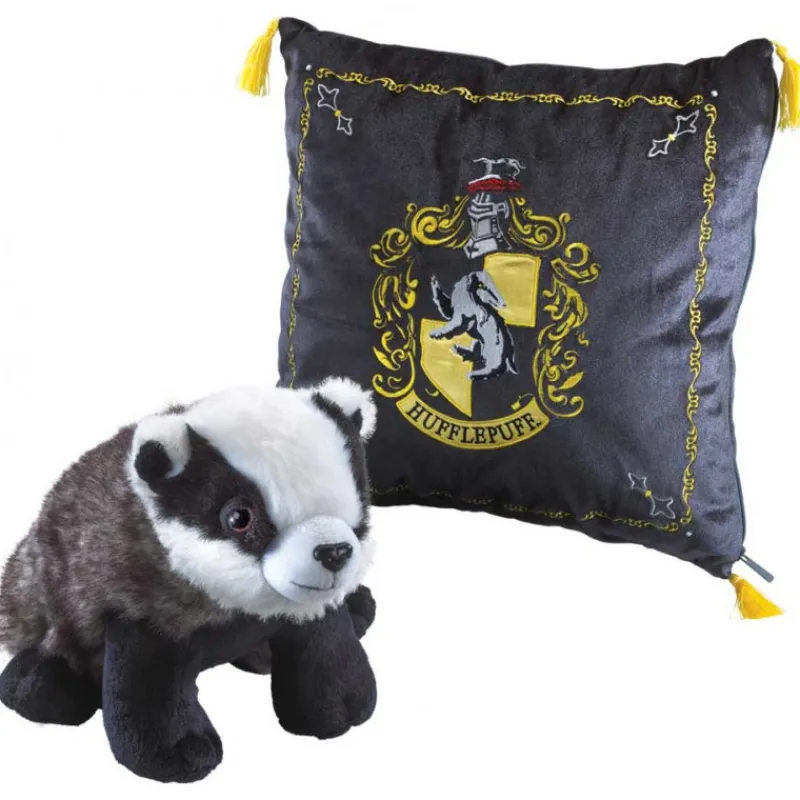 Sale Set Cojín y Peluche Hufflepuff Harry Potter Niños Harry Potter Para Niños|Juegos, Peluches Y Chuches