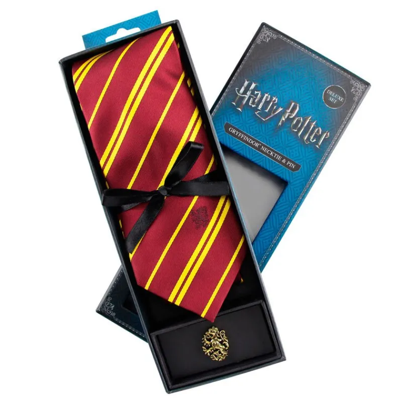 Cinereplicas Bolsos Y Complementos Harry Potter^Set Corbata y Pin Harry Potter Gryffindor