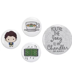 The Carat Shop Friends^Set de 4 chapas Chandler Friends