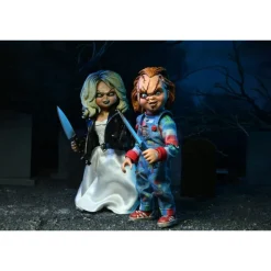 Neca Coleccionismo De Miedo Y Terror|Chucky Muñeco Diabólico^Set de 2 Figuras La novia de Chucky Chucky & Tiffany 14 cm