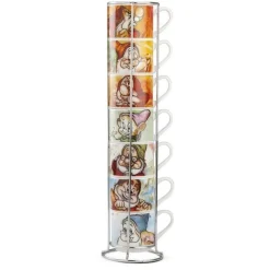 Online Set de 7 Tazas con Estante de Metal Blancanieves Películas Y Personajes De Disney ·Blancanieves Y Los 7 Enanitos|Disney Hogar