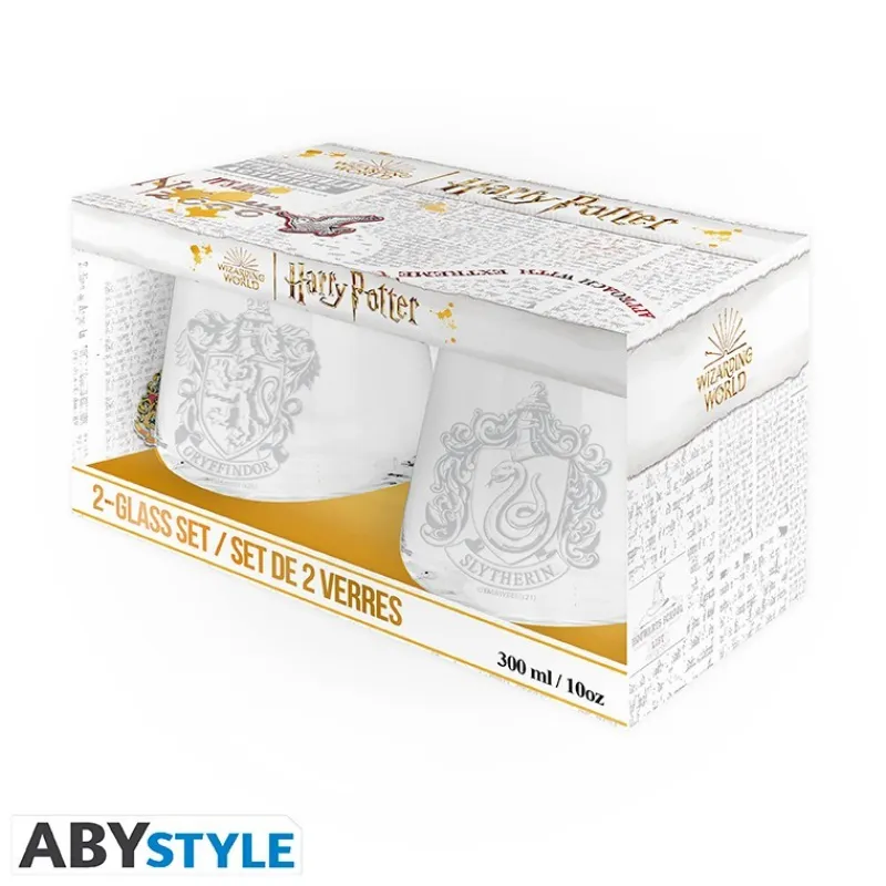 Otros Fabricantes Slytherin^Set de 2 Vasos Harry Potter Gryffindor y Slytherin 300ml