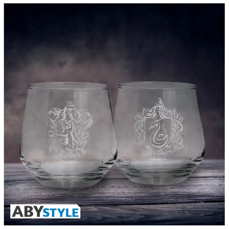 Otros Fabricantes Slytherin^Set de 2 Vasos Harry Potter Gryffindor y Slytherin 300ml