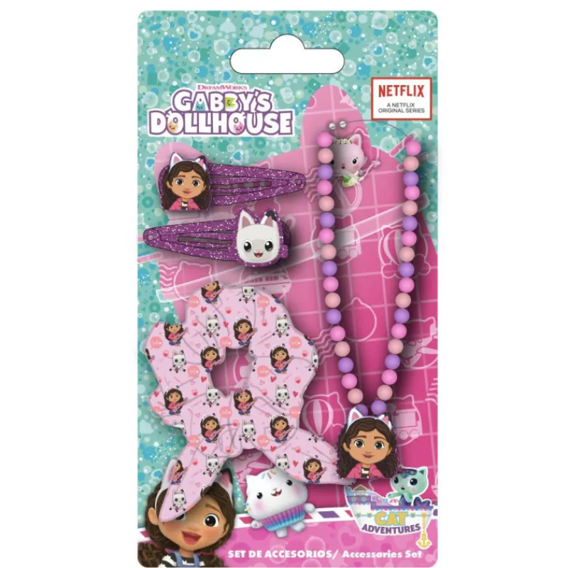 Cerdá Kids Accesorios Para El Pelo, Gafas De Sol Y Kits De Belleza Infantiles |Gabby'S Dollhouse^Set de Accesorios Infantil de Gabby´s Dollhouse
