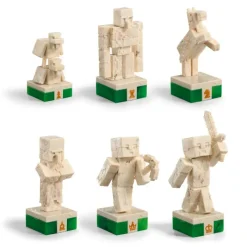 The Noble Collection Minecraft|Regalos Y Coleccionismo Para Gamers - Cosas De Videojuegos Míticos^Set de Ajedrez Héroes vs. Criaturas Minecraft