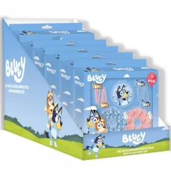 Cerdá Kids Accesorios Para El Pelo, Gafas De Sol Y Kits De Belleza Infantiles ^Set de Belleza Accesorios 7 Piezas Bluey Multicolor