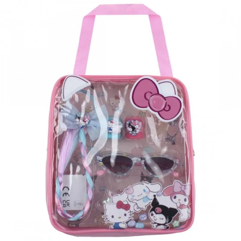 Sale Set de Belleza Bolsito Gafas Hello Kitty Rosa Disney Para Niñas|Accesorios Para El Pelo, Gafas De Sol Y Kits De Belleza Infantiles