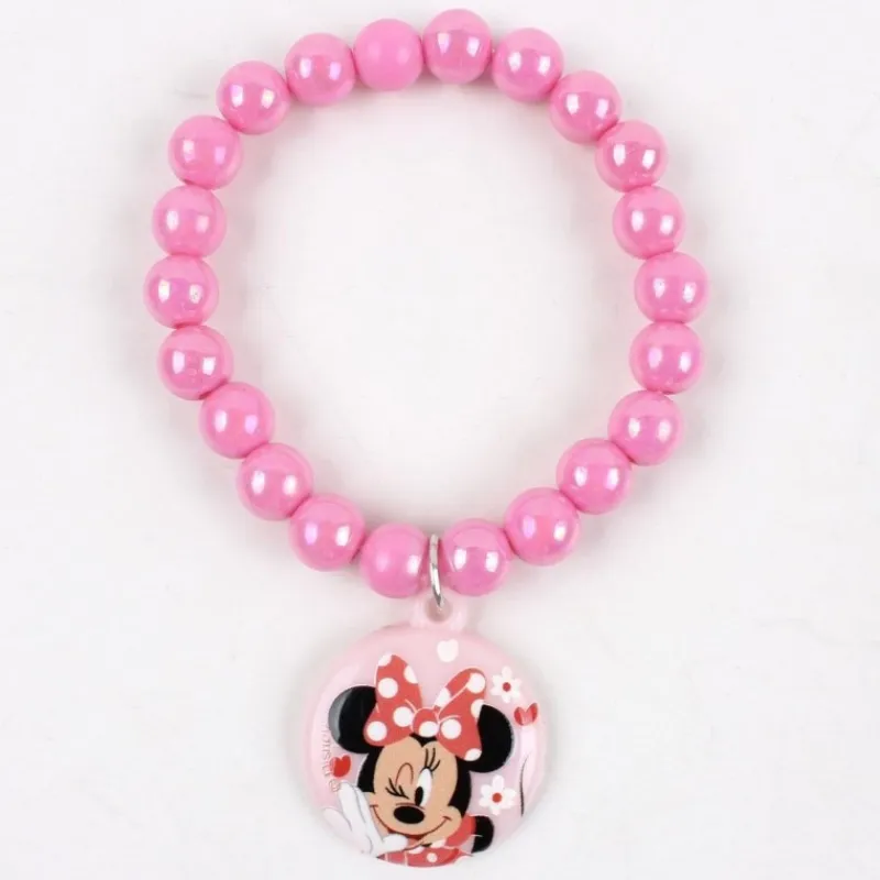 Cerdá Kids Disney Para Niñas|Accesorios Para El Pelo, Gafas De Sol Y Kits De Belleza Infantiles ^Set de Belleza Bolsito Minnie Mouse - Rojo