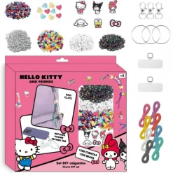 Cerdá Kids Accesorios Para El Pelo, Gafas De Sol Y Kits De Belleza Infantiles ^Set de Belleza DIY con Clip de Bolsa Hello Kitty Multicolor