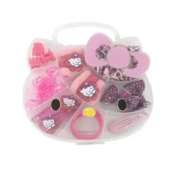 Set de Belleza Hello Kitty, 20 Piezas, Rosa Tiempo Libre Kids|Accesorios Para El Pelo, Gafas De Sol Y Kits De Belleza Infantiles