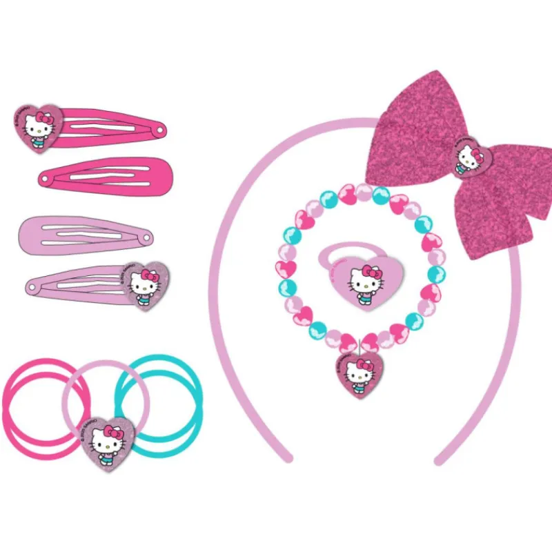 Cerdá Kids Accesorios Para El Pelo, Gafas De Sol Y Kits De Belleza Infantiles ^Set de Belleza infantil Hello Kitty