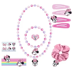 Cerdá Kids Disney Para Niñas|Accesorios Para El Pelo, Gafas De Sol Y Kits De Belleza Infantiles ^Set de Belleza Minnie: Accesorios Encantadores para Pequeñas Estrellas