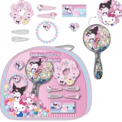 Hot Set de Belleza Neceser Hello Kitty Rosa Accesorios Para El Pelo, Gafas De Sol Y Kits De Belleza Infantiles